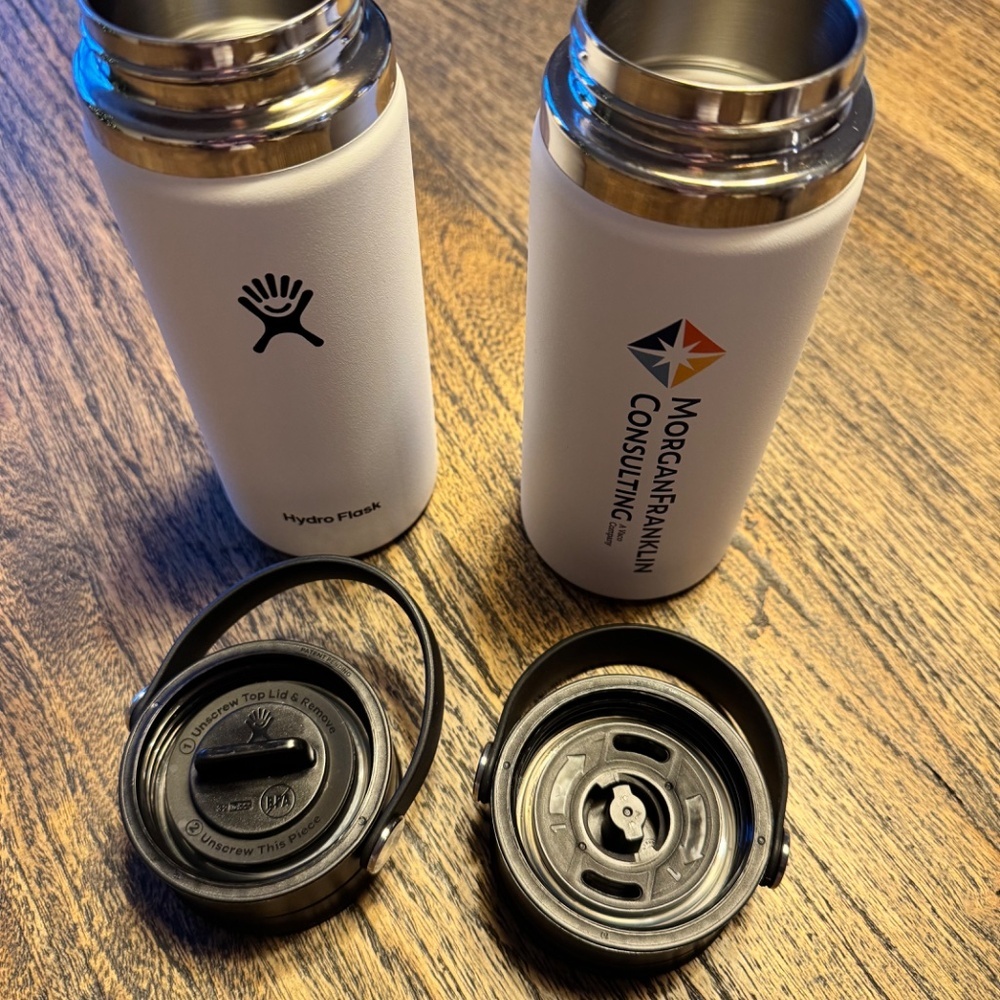 NEW 2 HYDROFLASK Hydro Flask Flex Coffee Tumblers (with corp logo) - Picture 4 of 7